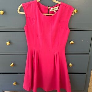 Hot pink dress perfect for work or a wedding. Size small.